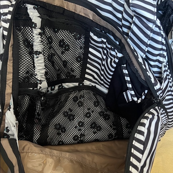 Stylish Black and White Striped Women's Bag - Picture 3 of 10